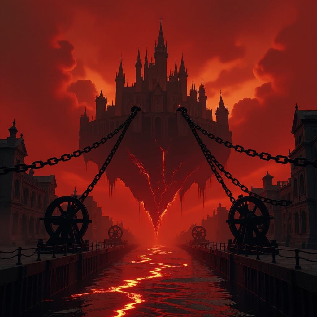 Hellbound Medieval City Descends to River Styx