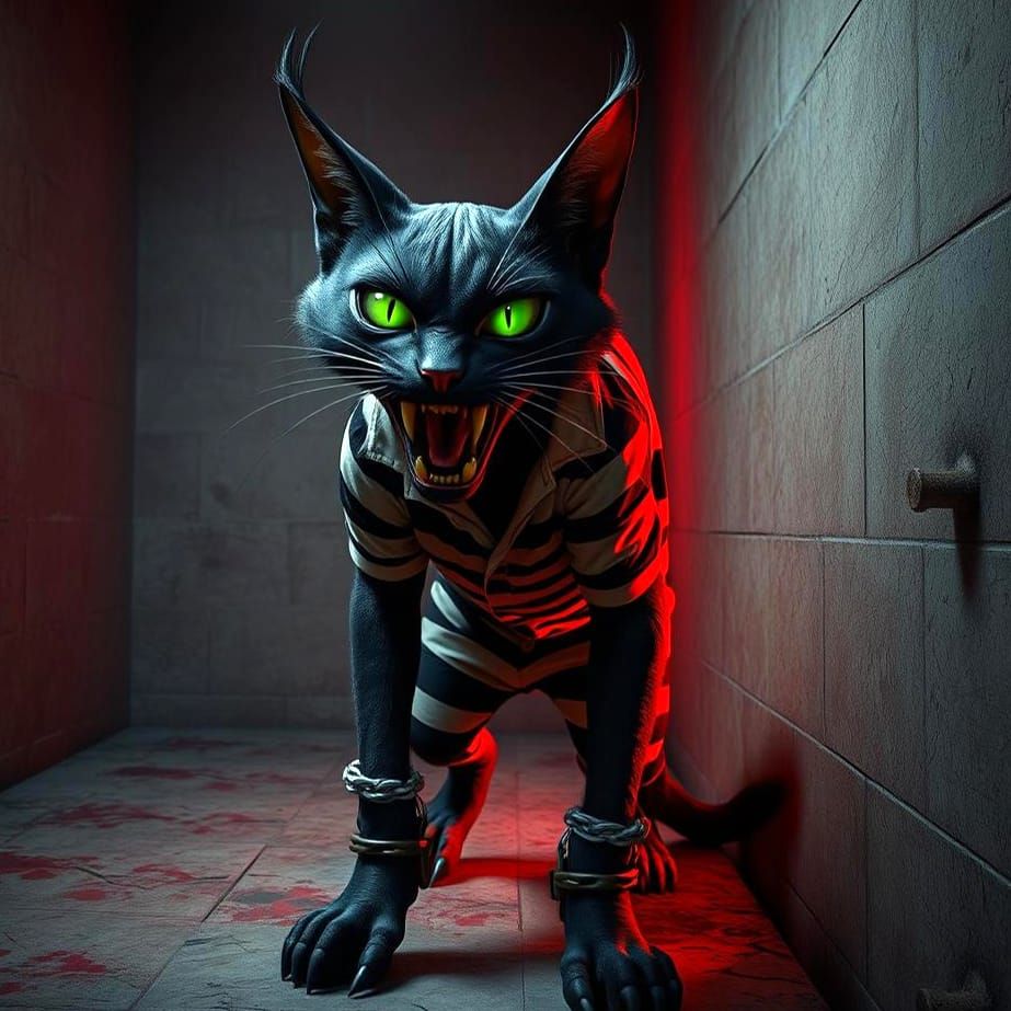 Scary Asylum Black Cat v3