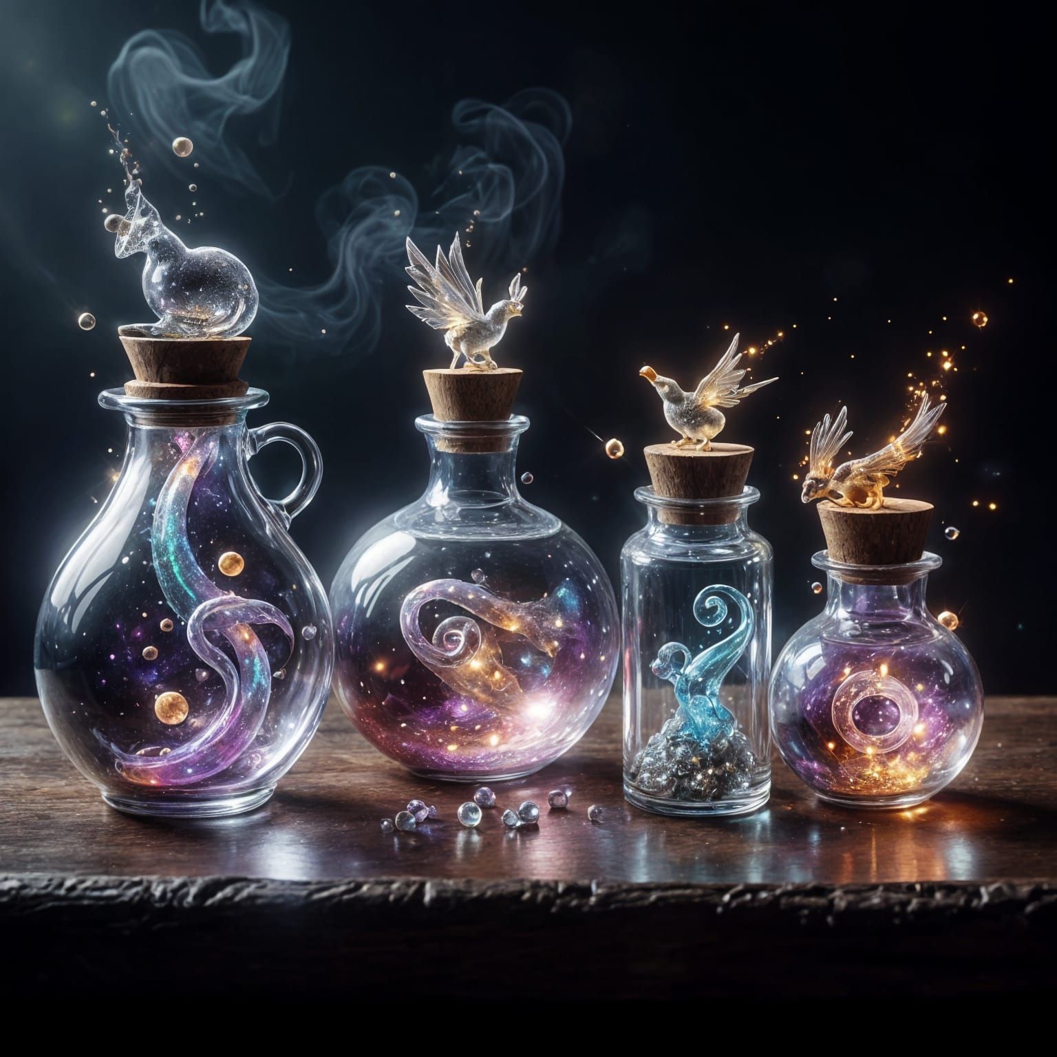 Whispers of Ancient Magic in Mystical Vials