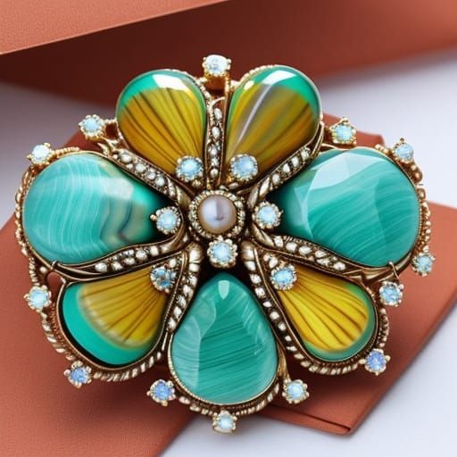 Vintage Art-Glass Jewelry Set by Haskell and Carnegie