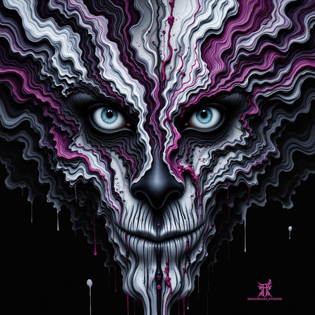 <lora:Ink Blot Horror:1.0> Psychosis