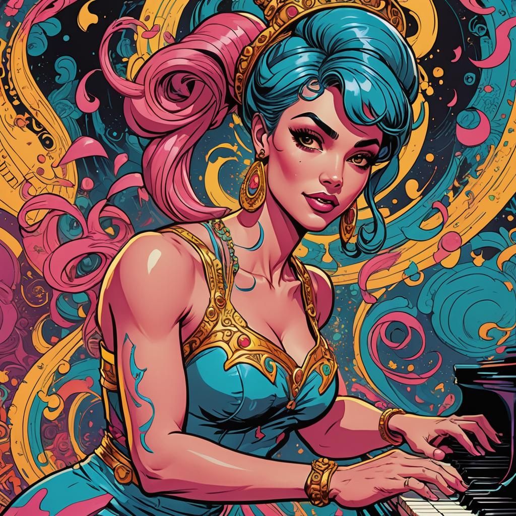 Genie and Devil Girl: 1960s Cartoon Dance