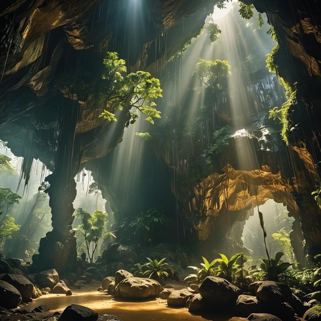 Spectacular Sơn Đòong Cave Interior: Cinematic Film Still