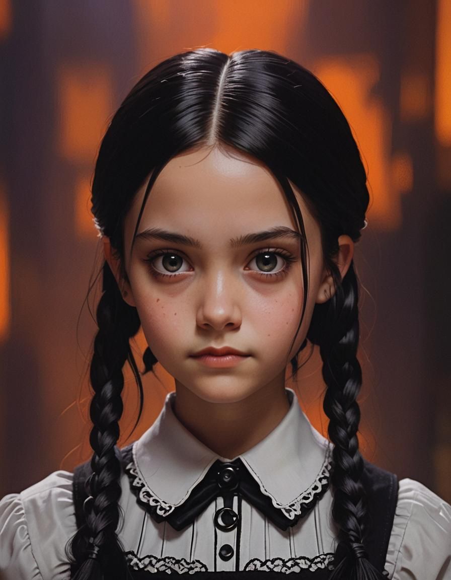 Jenna Ortega as Wednesday Addams