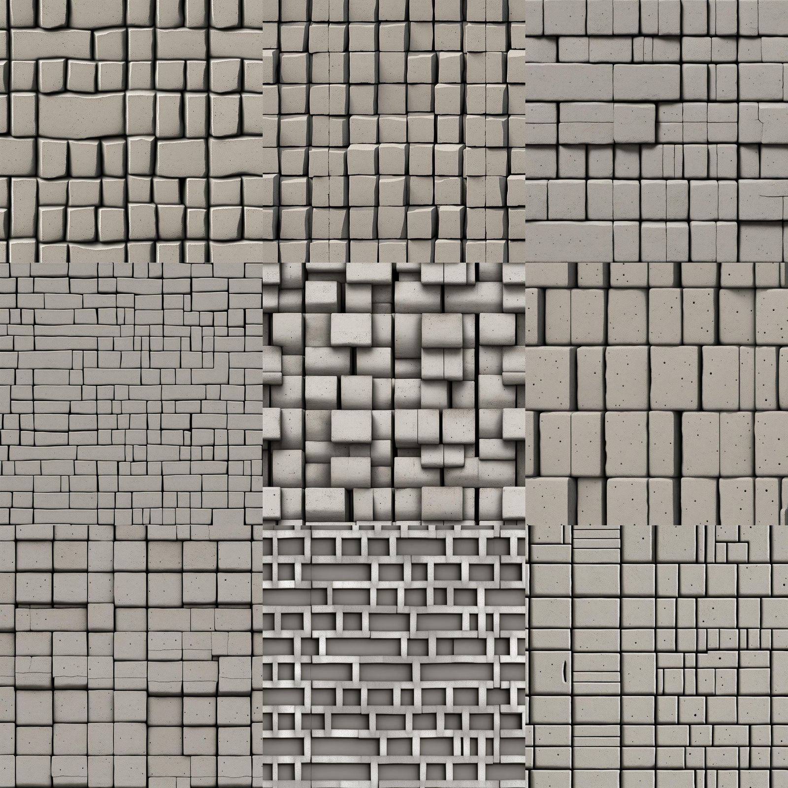 Seamless Concrete Block Texture for Backgrounds