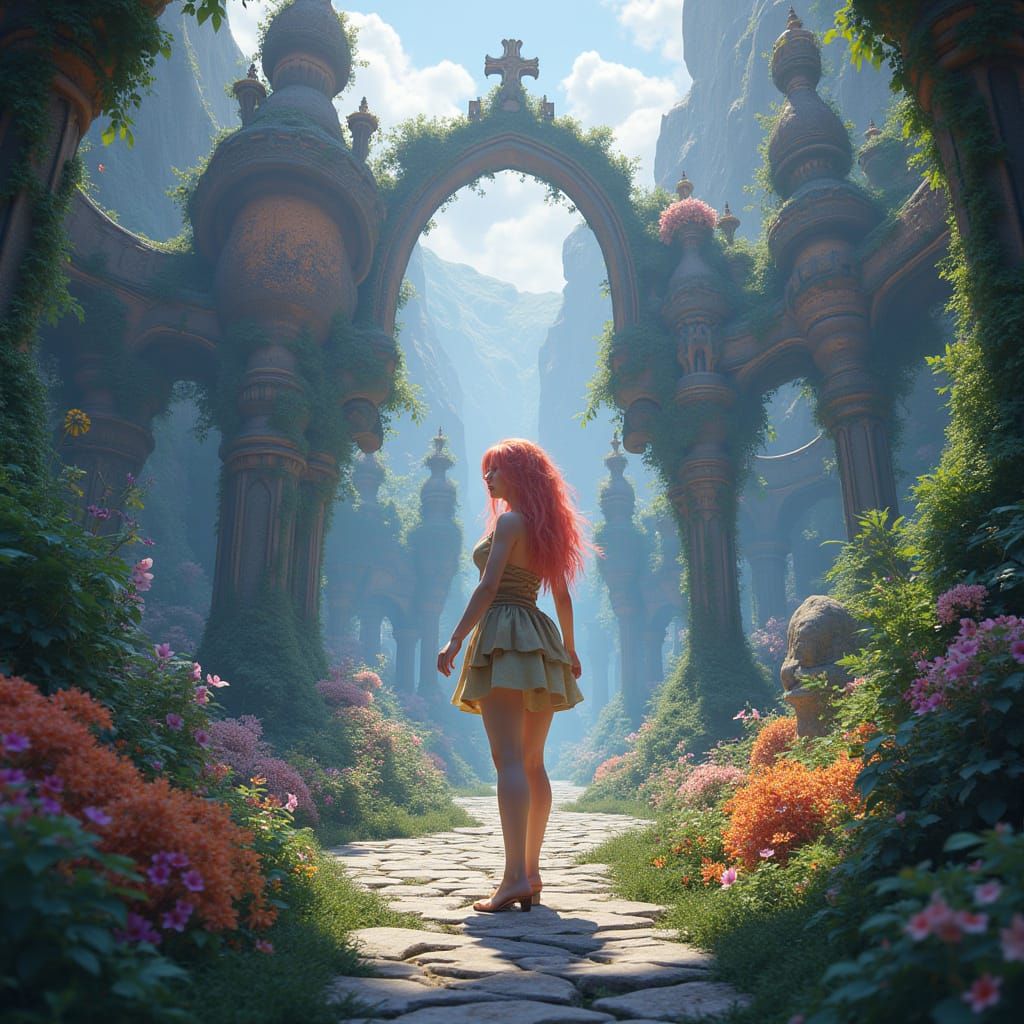 Sissy Stefan in a Vibrant Fantasy Realm