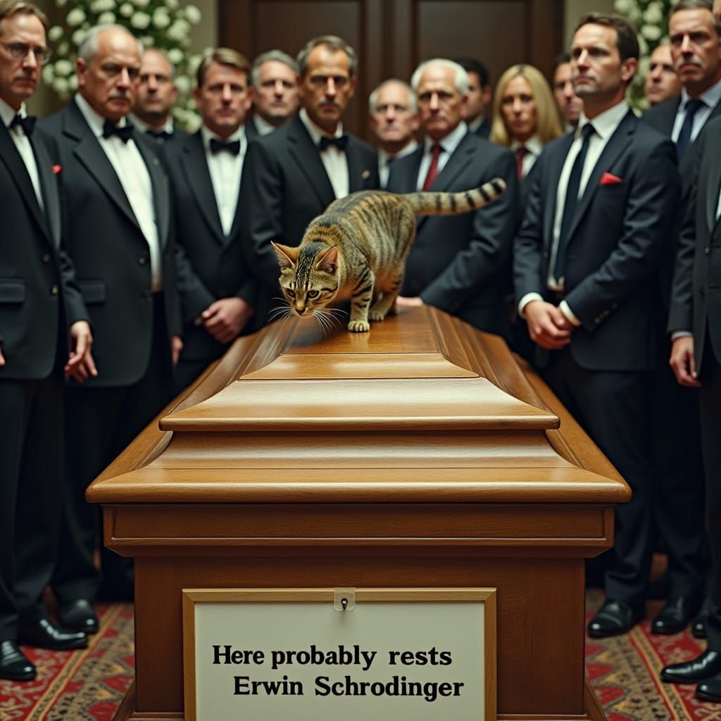 Schrödinger's Funeral: A Humorous Paradox