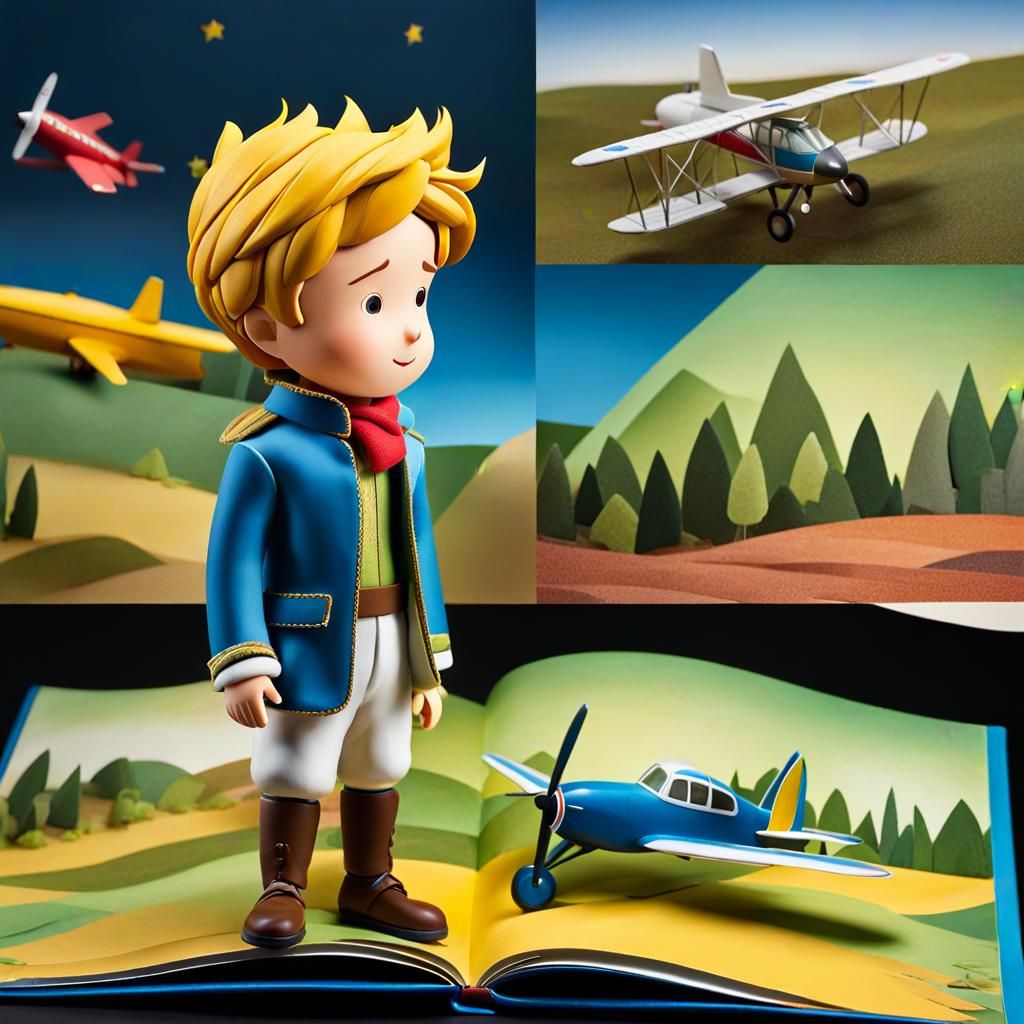 The Little Prince Pop-Up Book Scene