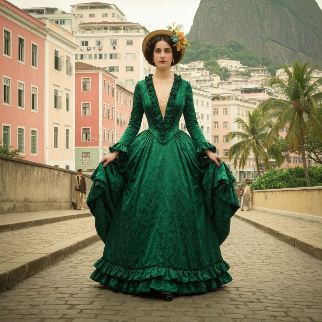 Vintage Dress, Brazil Rain Dance, Surreal Camera