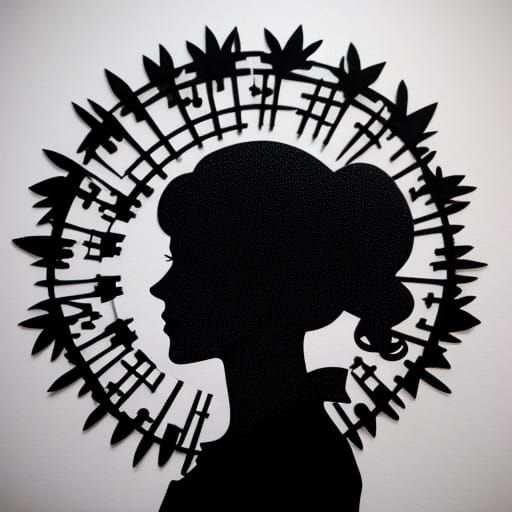 Stylized Silhouettes in Black and White