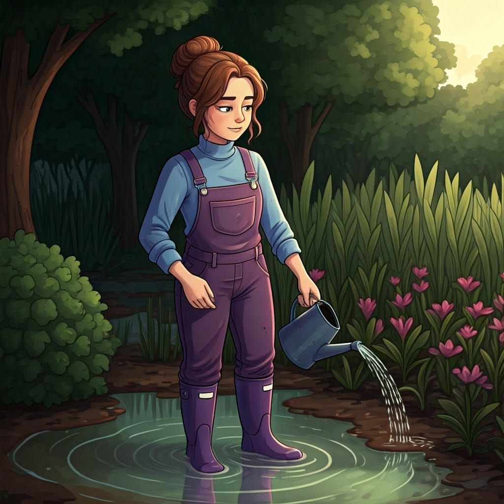 Jeanette Miller as Human Girl Gardening