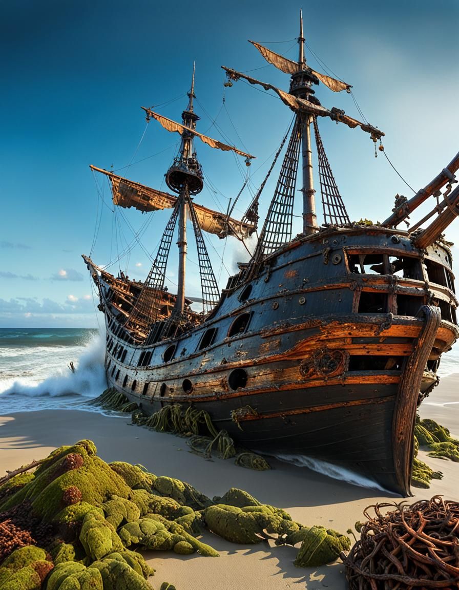 Broken On The Beach!