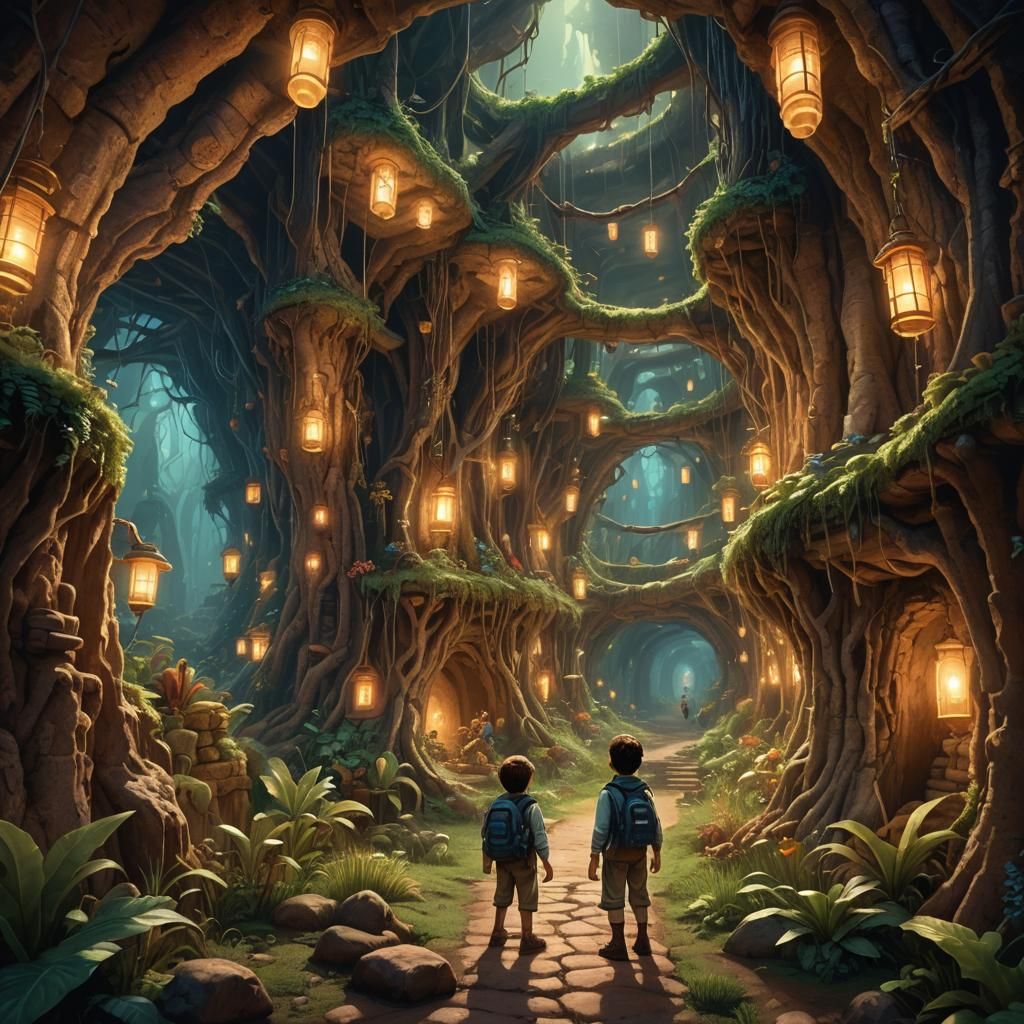 Fantasy Explorer in Lush Termite Kingdom