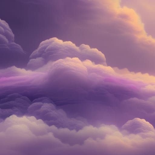 Epic Purple Clouds Digital Matte Painting