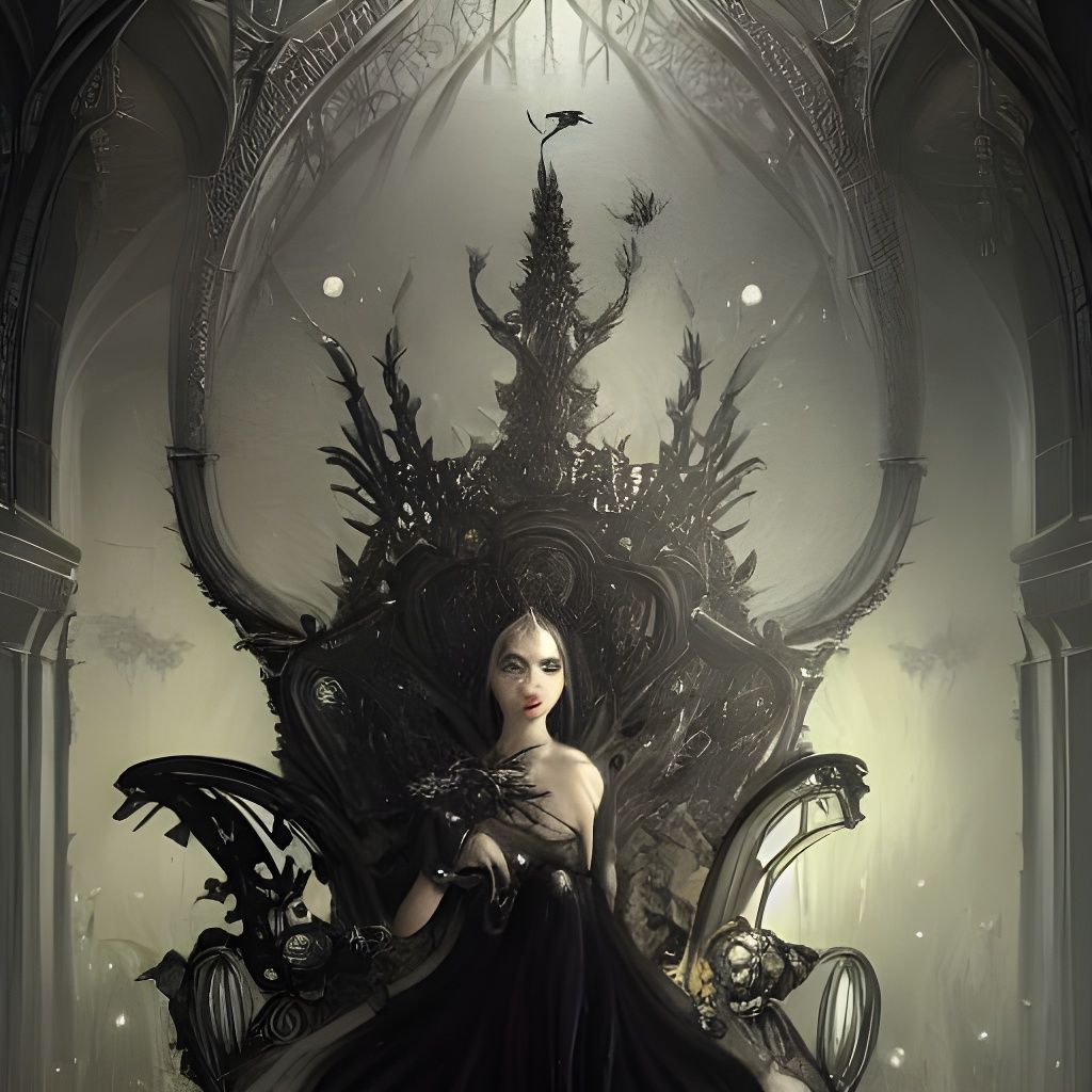 Queen of Fairy Hell on Lavish Throne