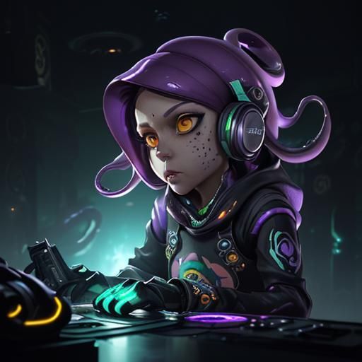 DJ Octavio Dark Fantasy Art in 8K Resolution