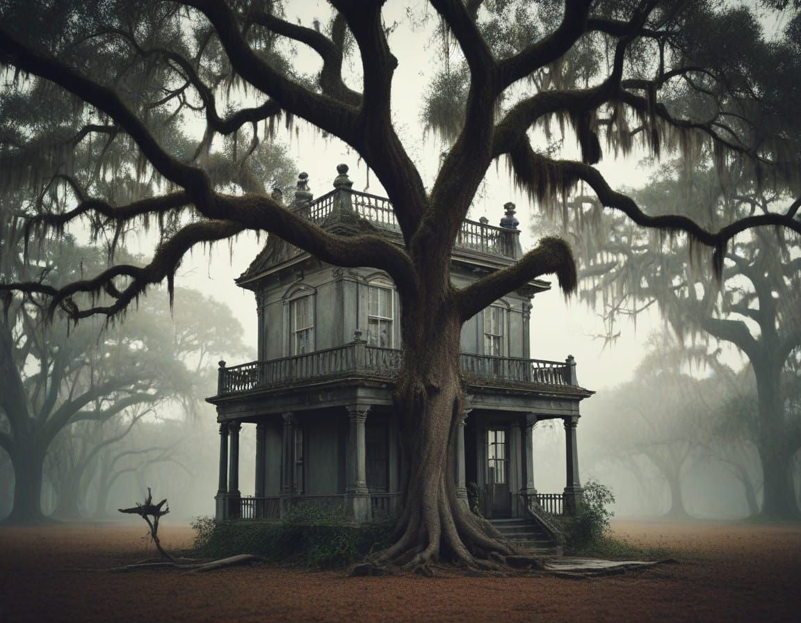 Ethereal Surrealism in Double Exposure Artwork