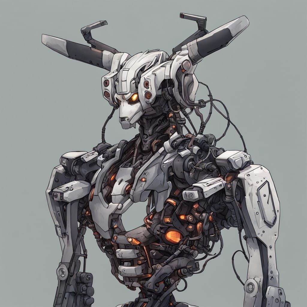 Cybernetic Horror Mecha in the Wild