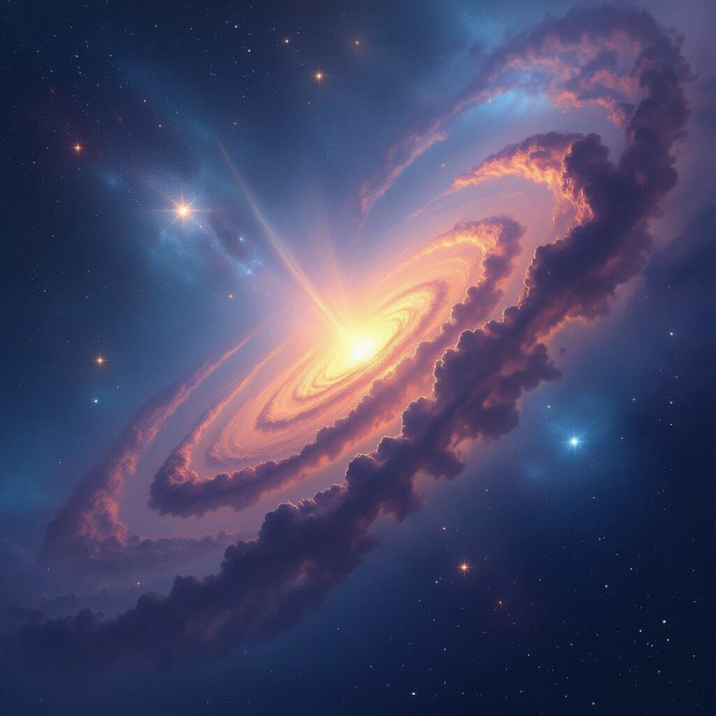 Breathtaking Hyperrealistic Nebula Digital Painting