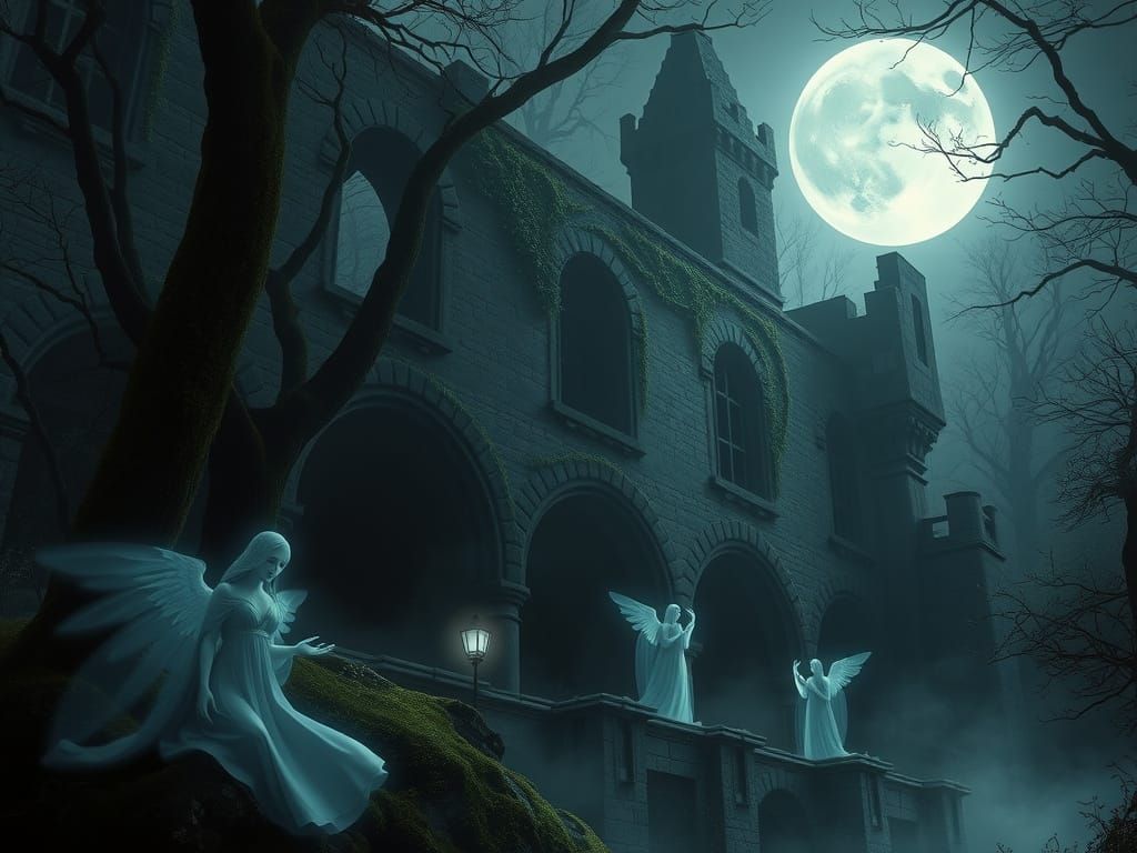 Ethereal Spirits in Mystical Forest Glade