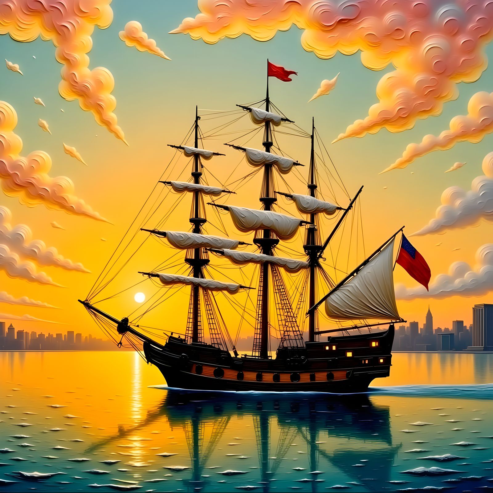 Majestic USS Constitution in Morning Splendor