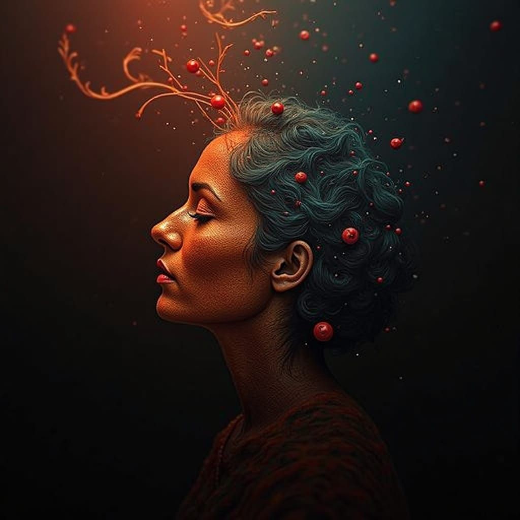 Abstract Artwork Symbolizing Excellence and Mastery