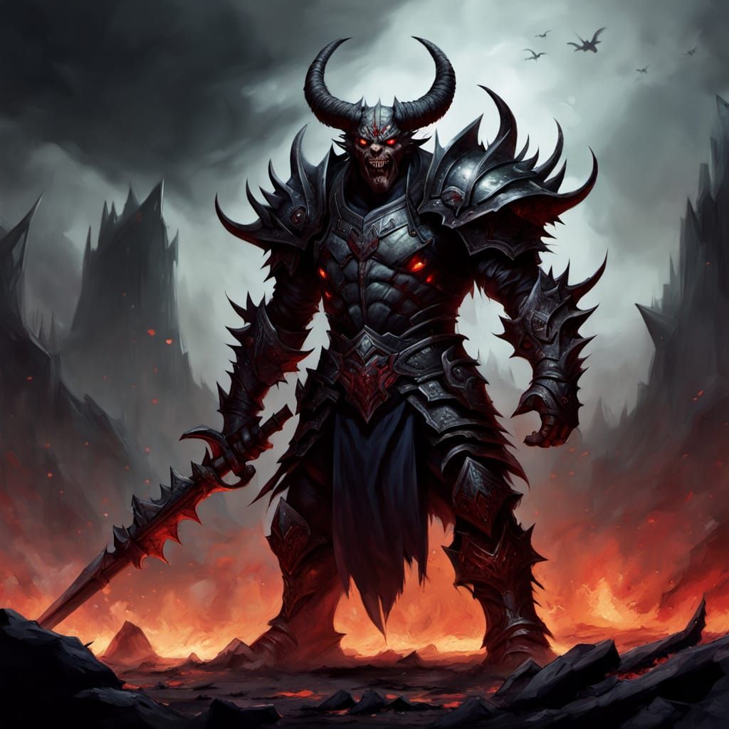 Demon General in Dark Fantasy Concept Art