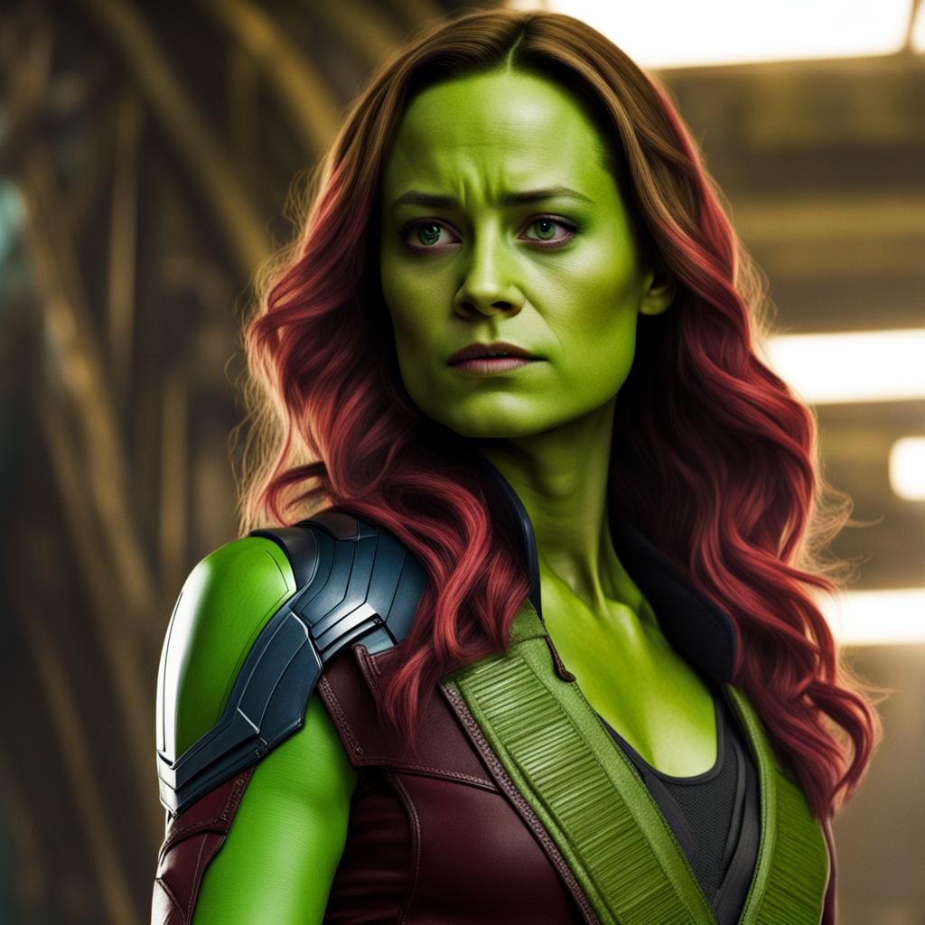 Gamora Cosplay with Brie Larson Likeness