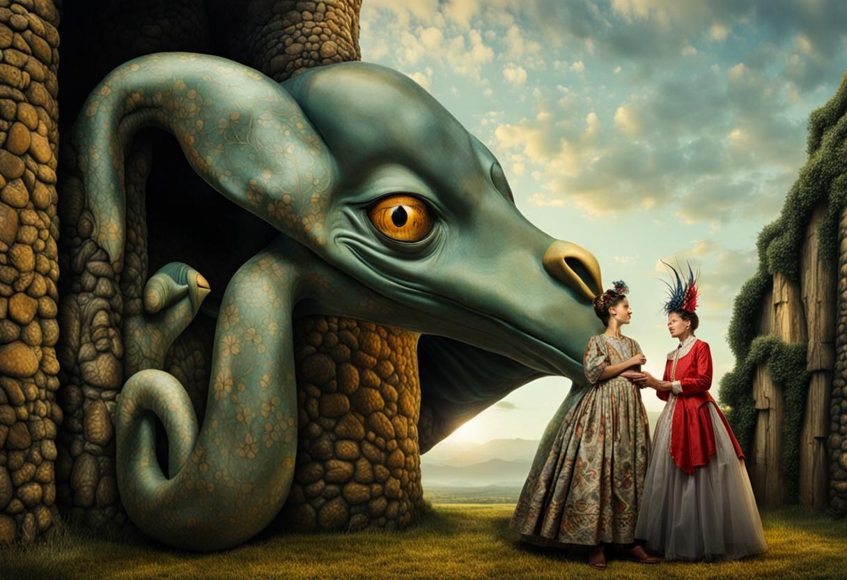 Surreal Alien Restaurant Celebration: Professional Photograp...