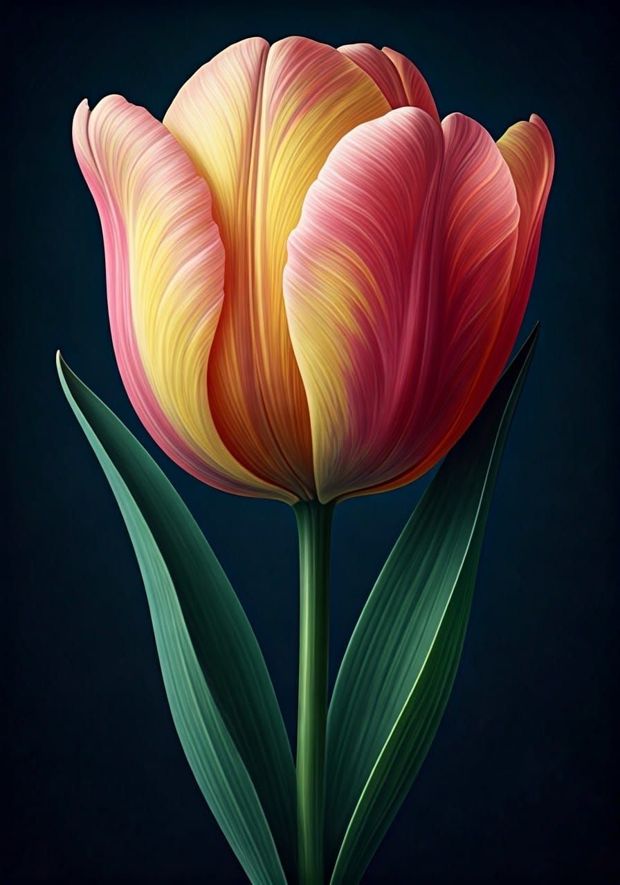 A cat that is a tulip