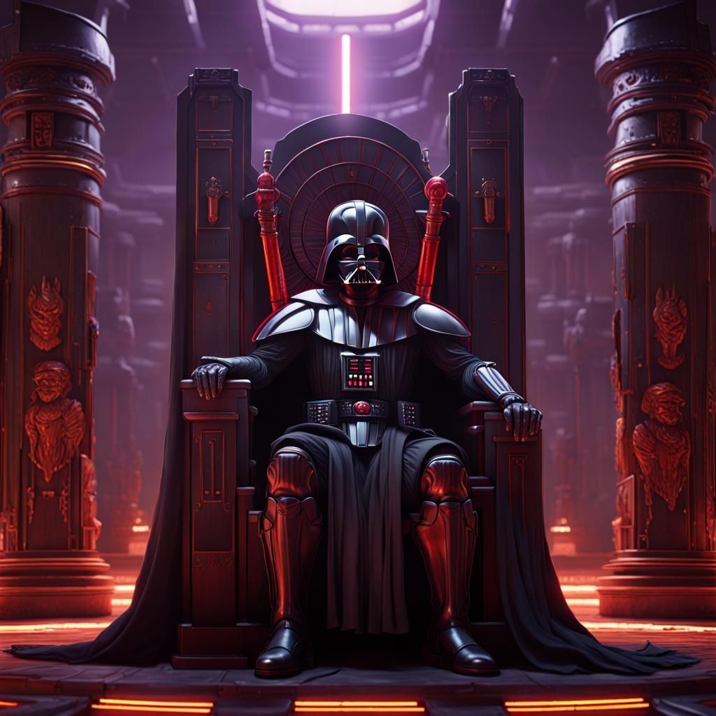 Darth Vader as Roman Centurion on Throne