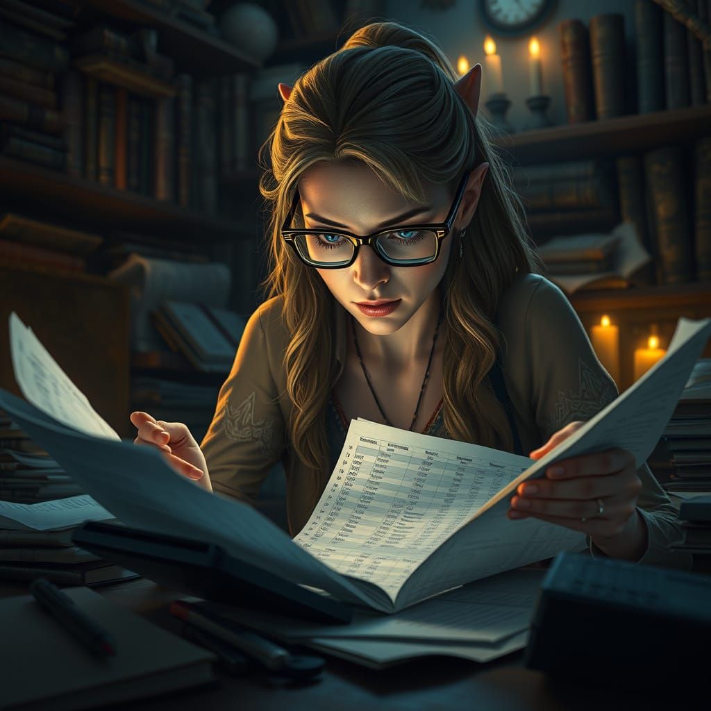 Fantasy Scholar Lost in Spreadsheet Calculation