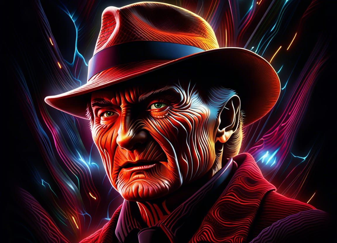 Freddy Kruger Sings Karaoke in Fractal Nightmare World