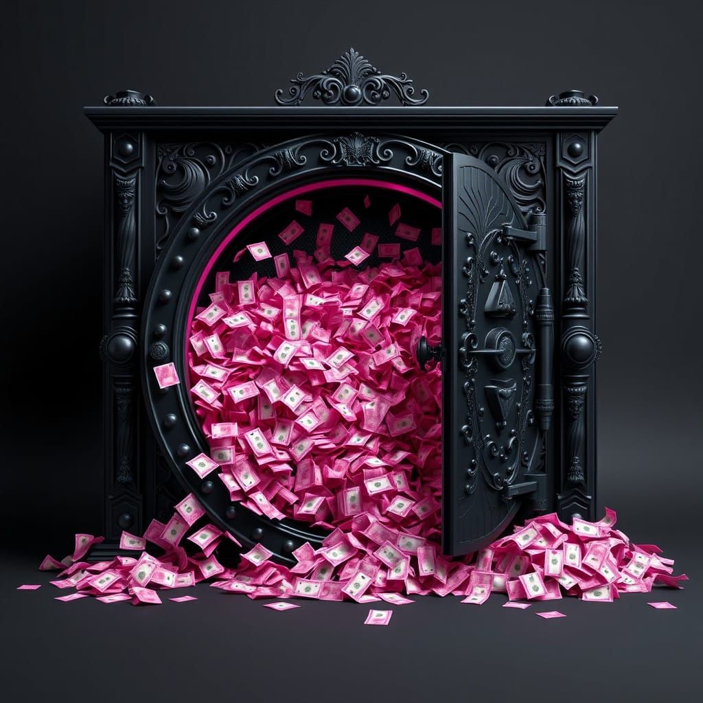 Luxurious Vault of Pink Opulence