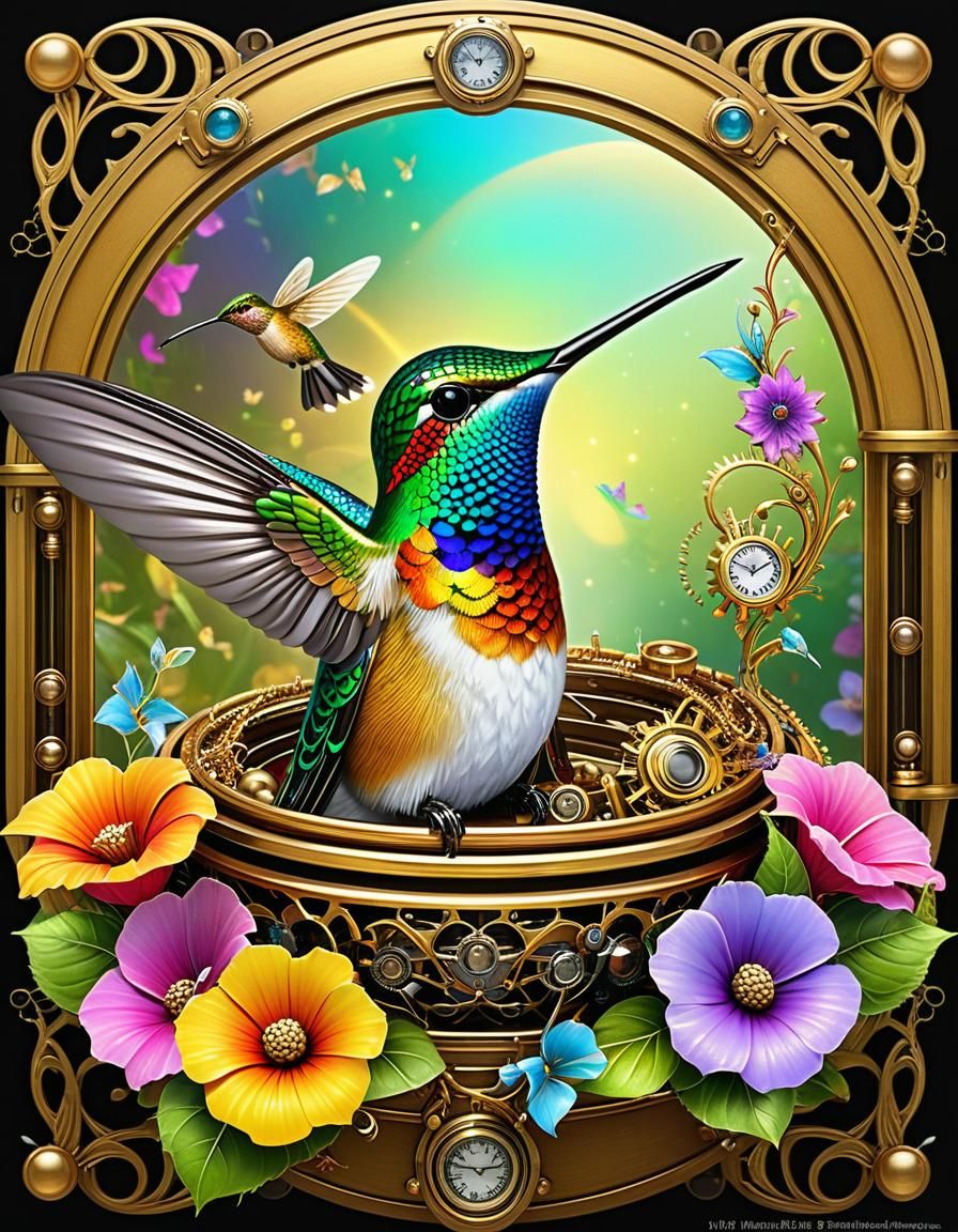 Steampunk Hummingbird