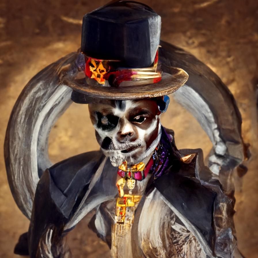Baron Samedi: Haitian Vodou Spirit Portrait