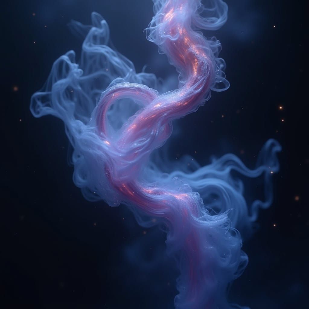 Surreal Nebula Scene in Maximalist Style