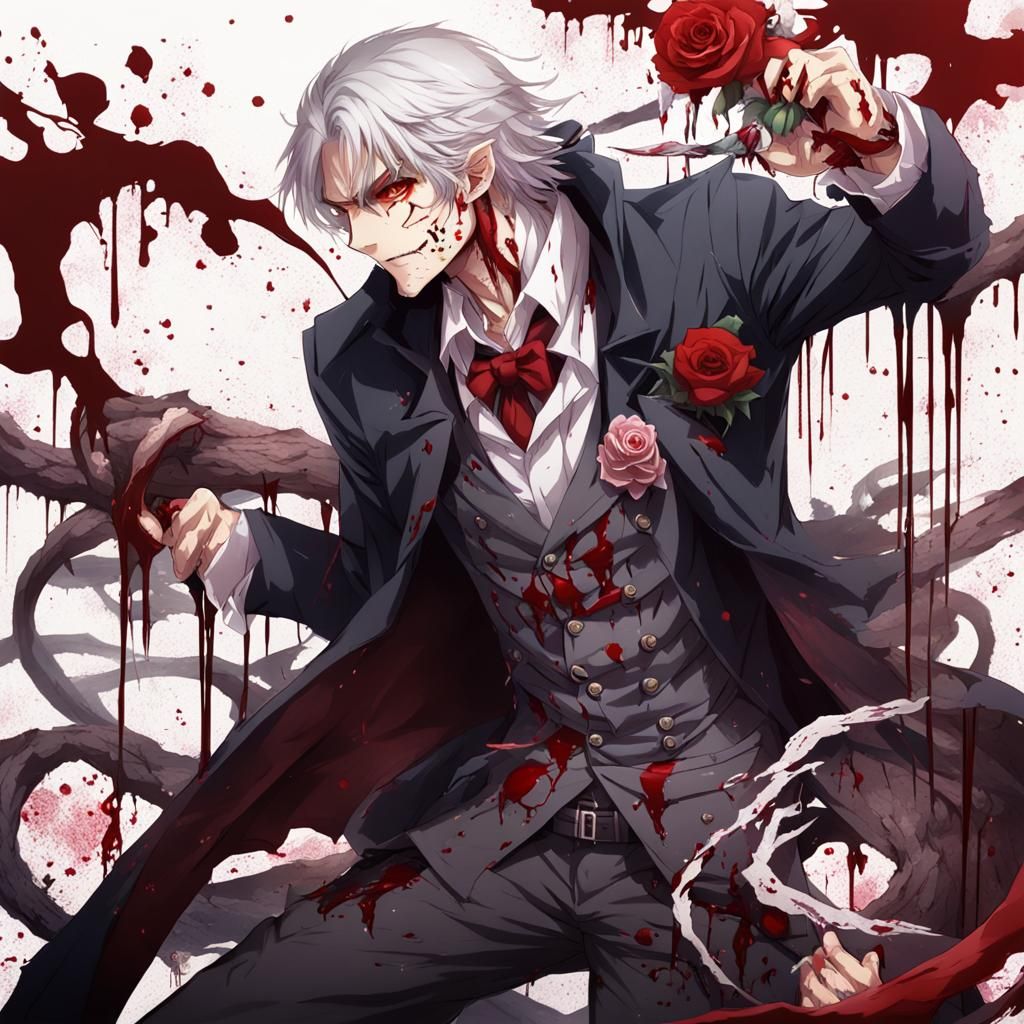 Anime Vampire Snake Charmer in Manga Style