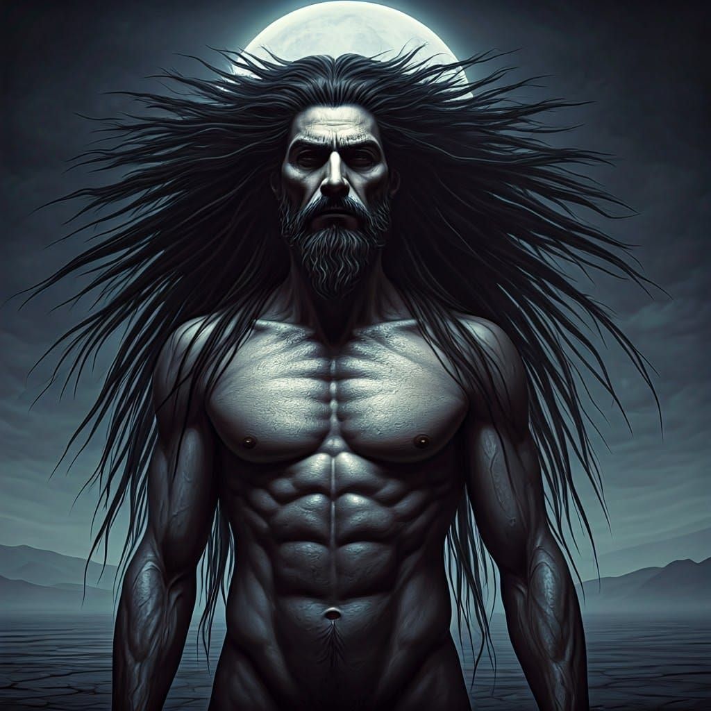 Nebuchadnezzar: A Haunting Figure in the Moonlit Wilderness