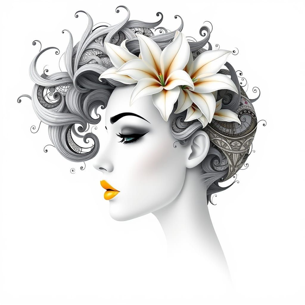 Fractal Beauty in a Whirling Floral Crown