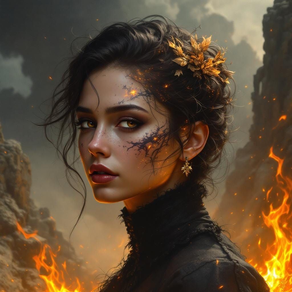 Shadows of Oblivion: beauty scarred by hellfire