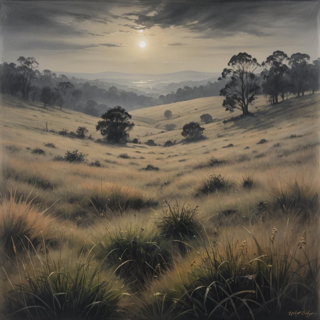 Steep Meadow Plateau Bed: Shimmering Light Art