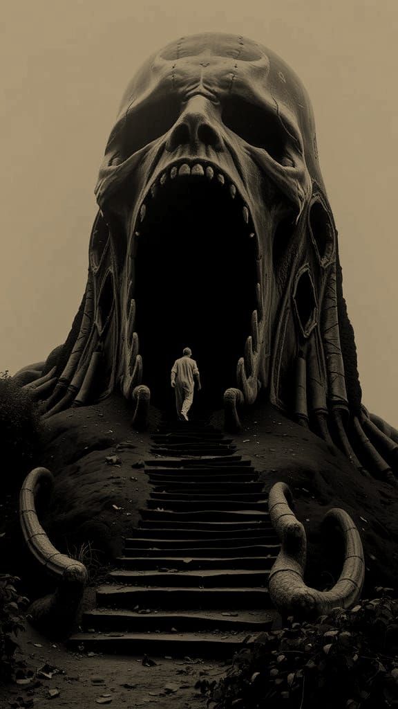 Surreal Horror Scene Unveils Unholy Terror