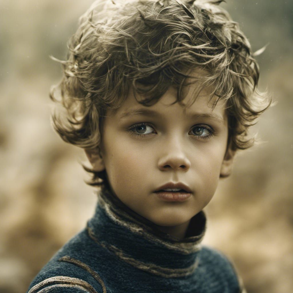 Boy in Andreas Franke Style Digital Art