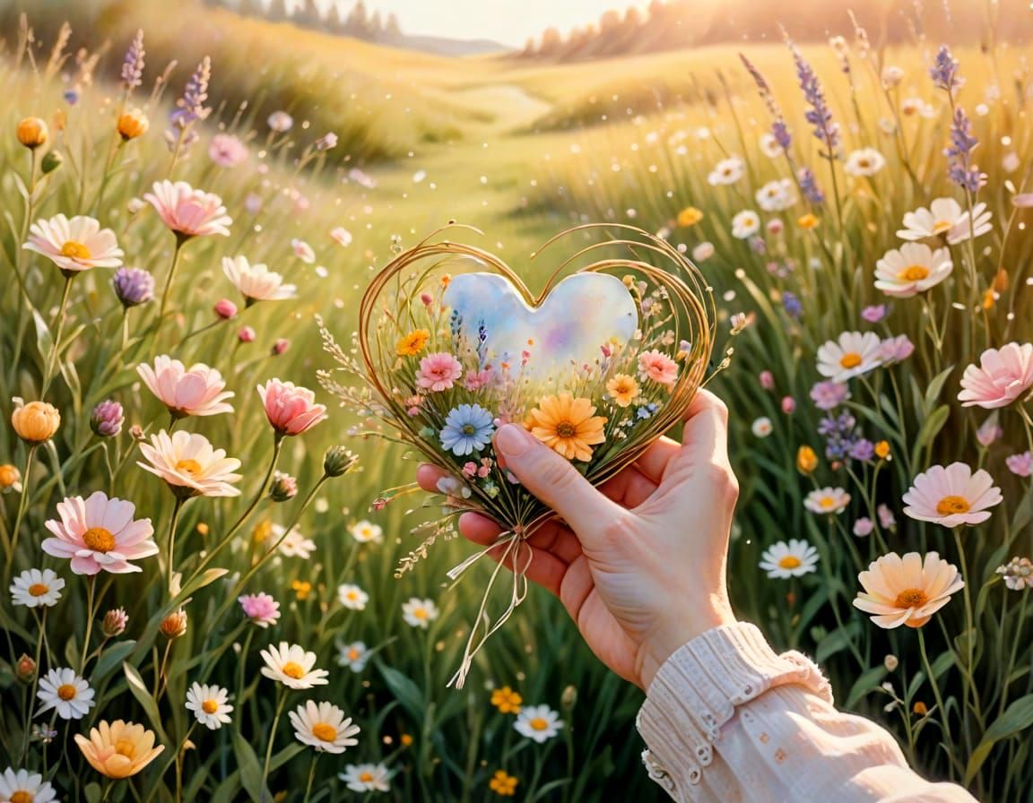 Whimsical Call to Love in Pastel Colors