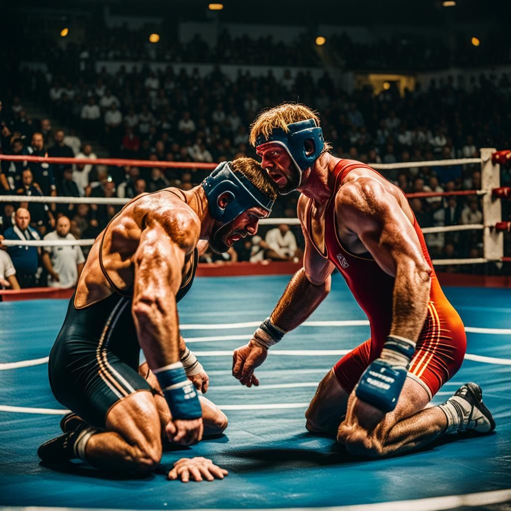 Wrestlers Compete at European Championship Olympics