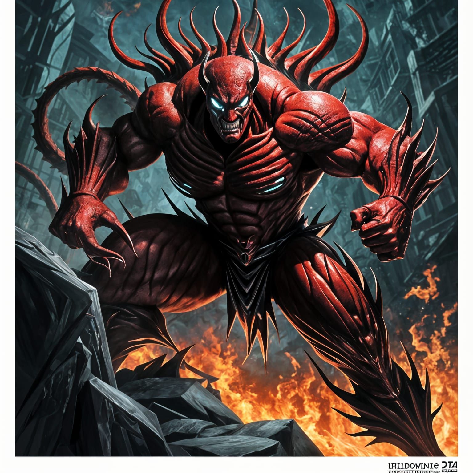 Supervillain carnage dragon mode