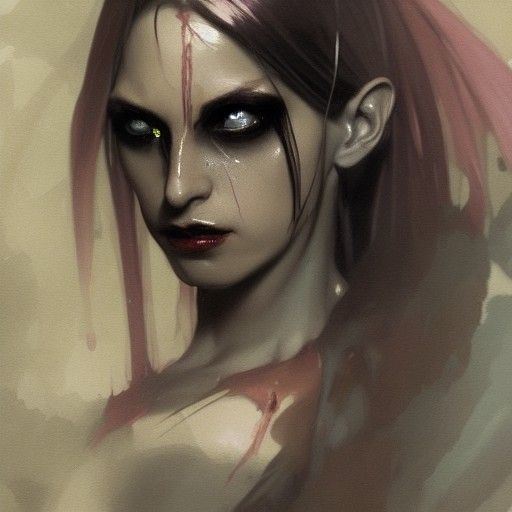 Sinister Nymph in Fantasy Art Style