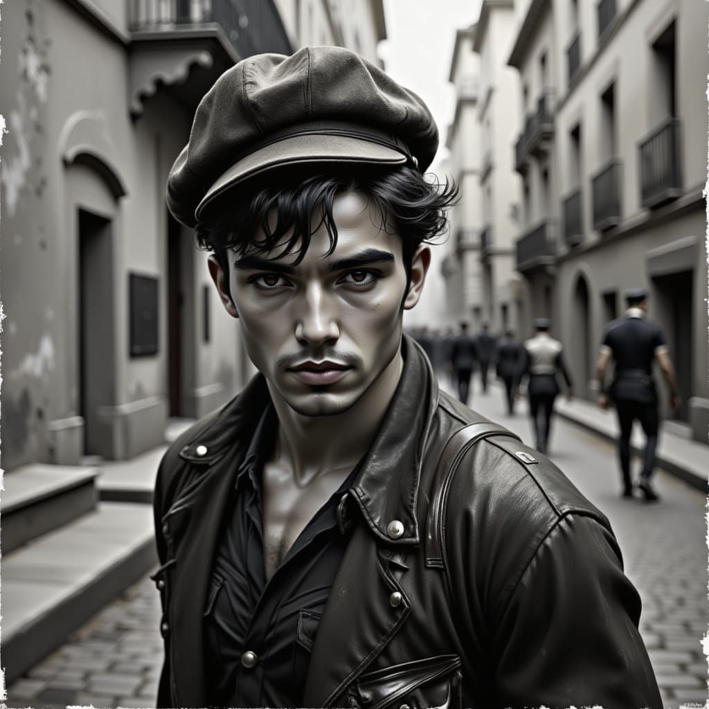 Gritty Portrait of a French Resistance Fighter