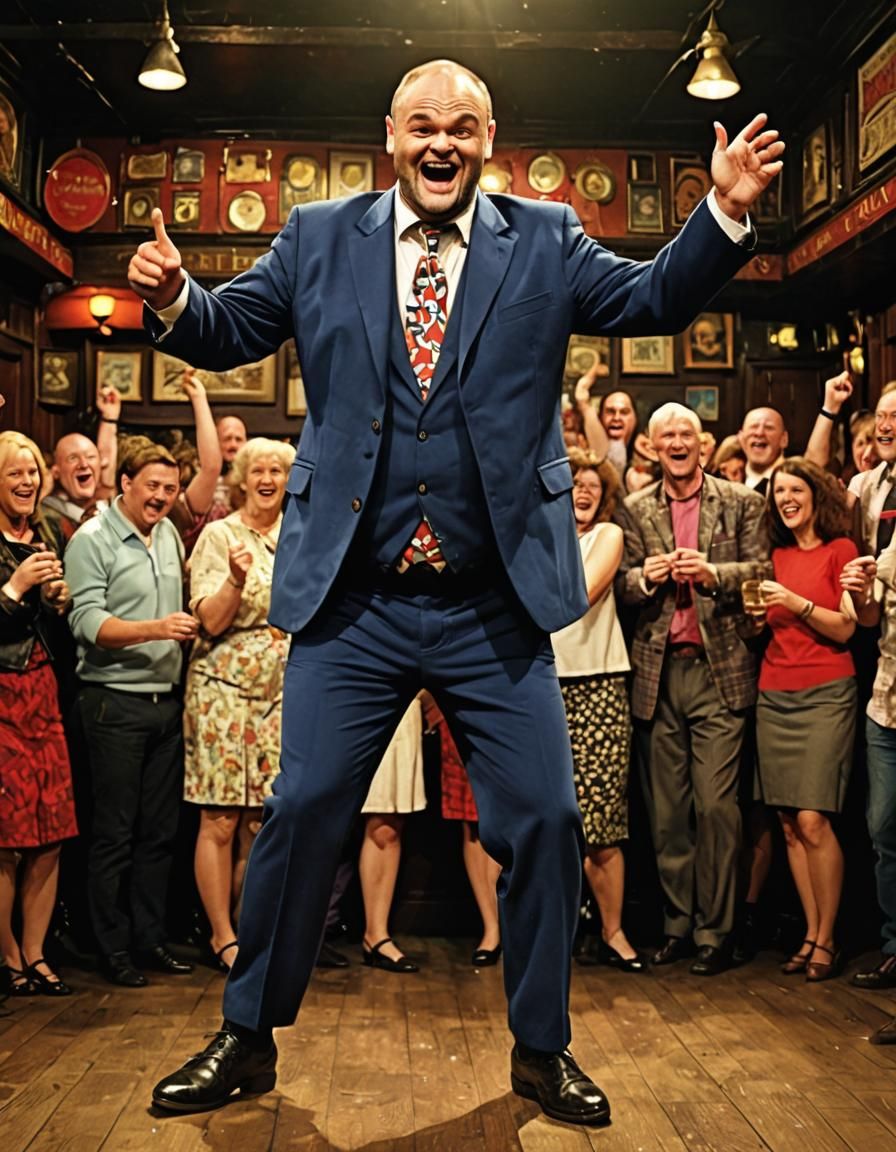 Al Murray as Pub Landlord Dancing Surreal